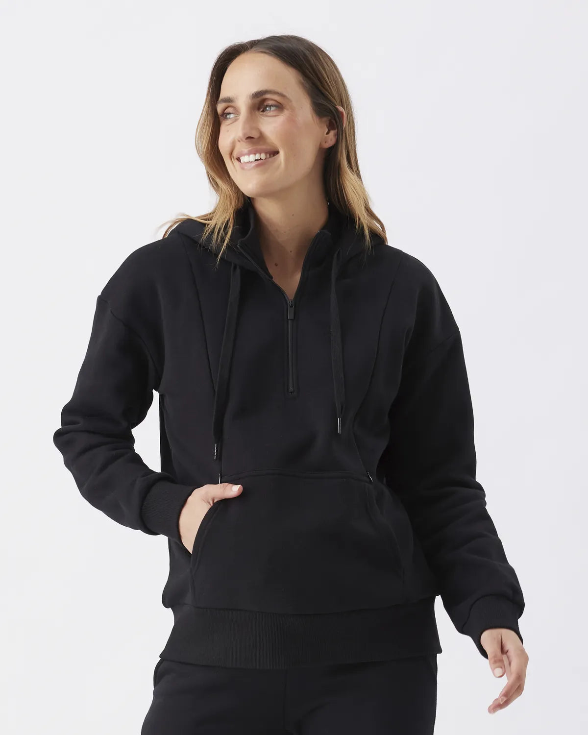 Nicky Nursing Hoodie  Black