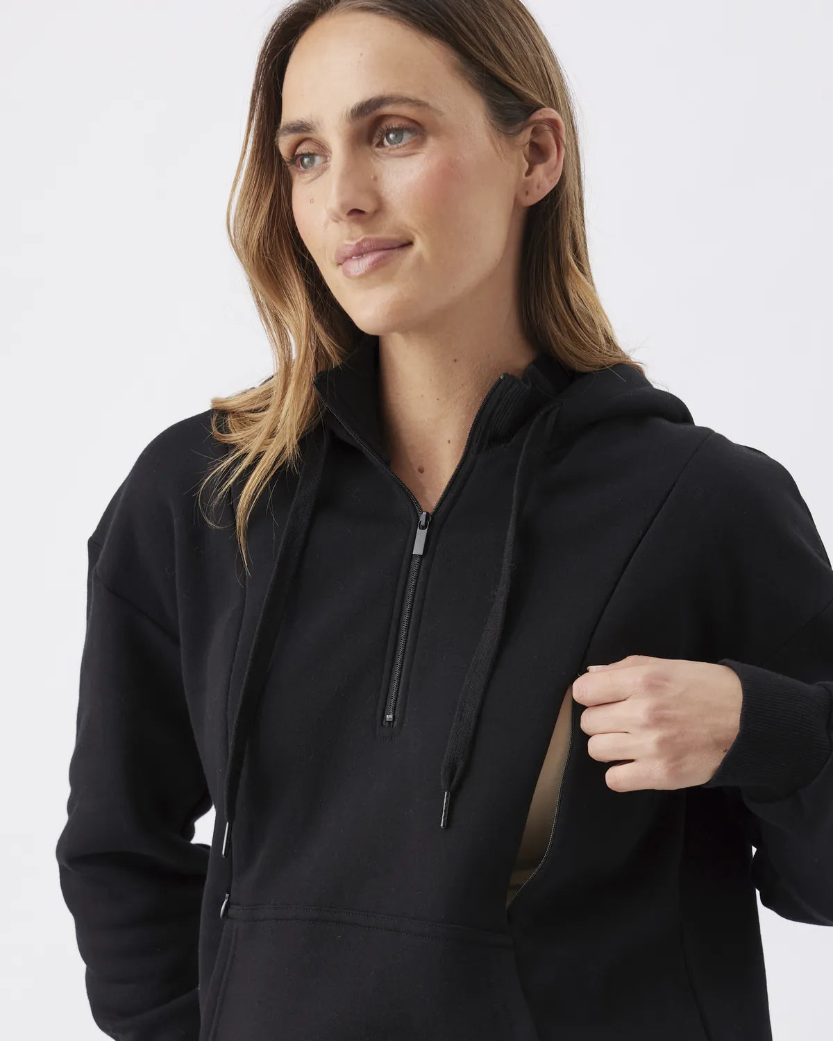 Nicky Nursing Hoodie  Black