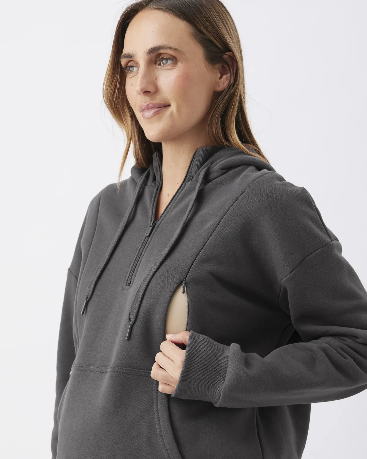 Nicky Nursing Hoodie  Slate
