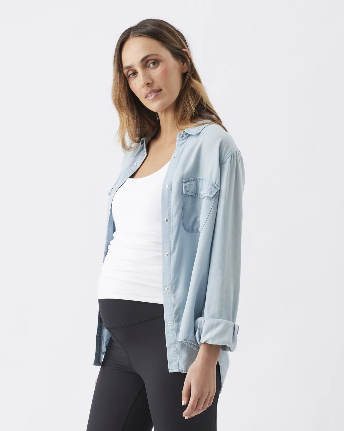 Bec Chambray Shirt  Clean Fade