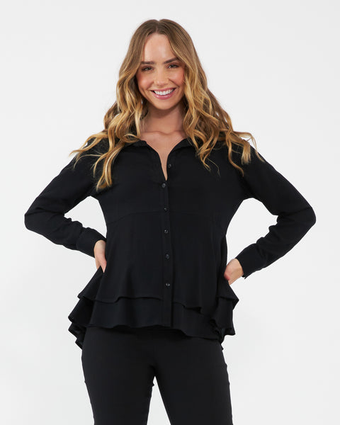 VOCE掲載］Frill peplum shirt – ecmile.