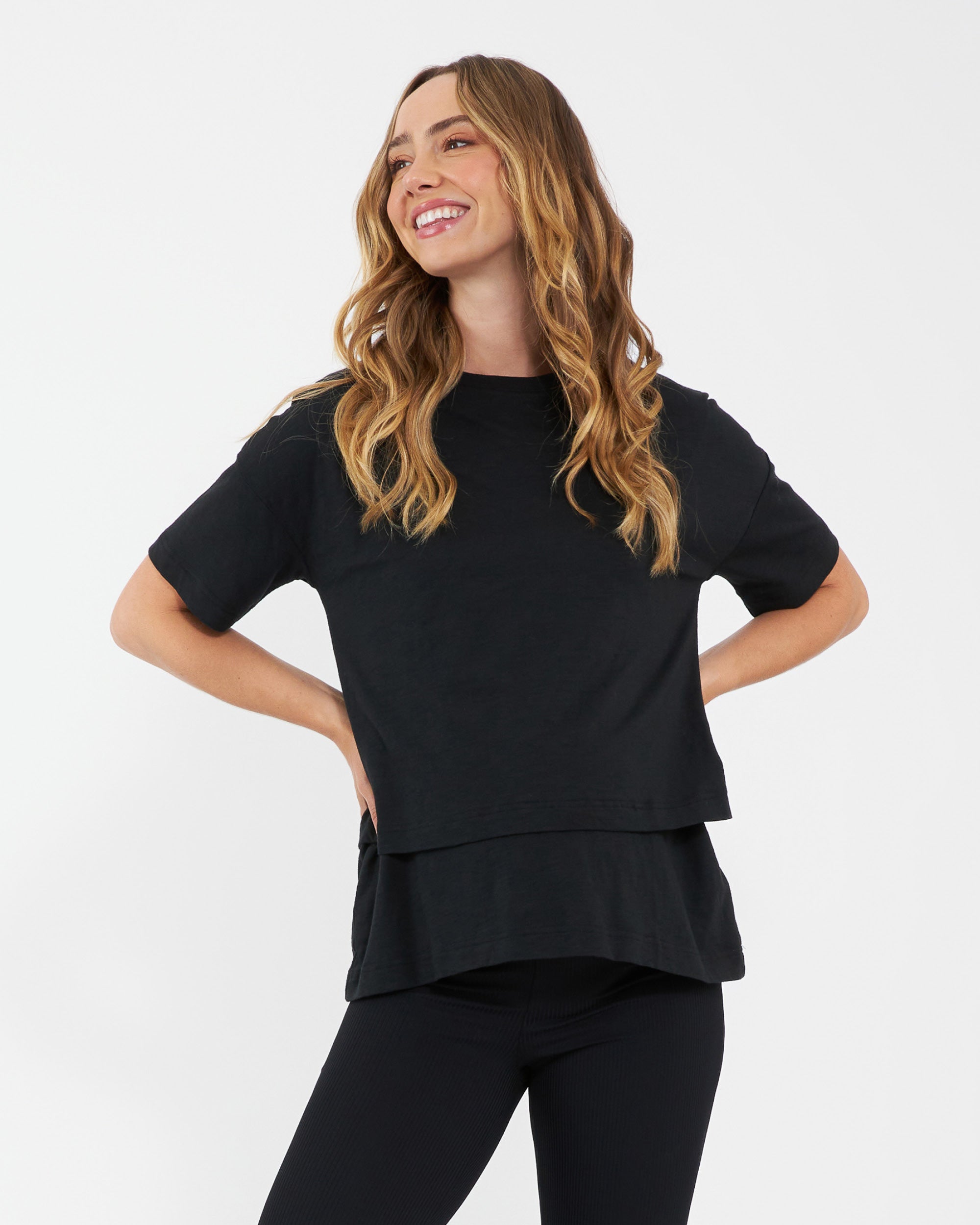 Claud Nursing Tee  Black