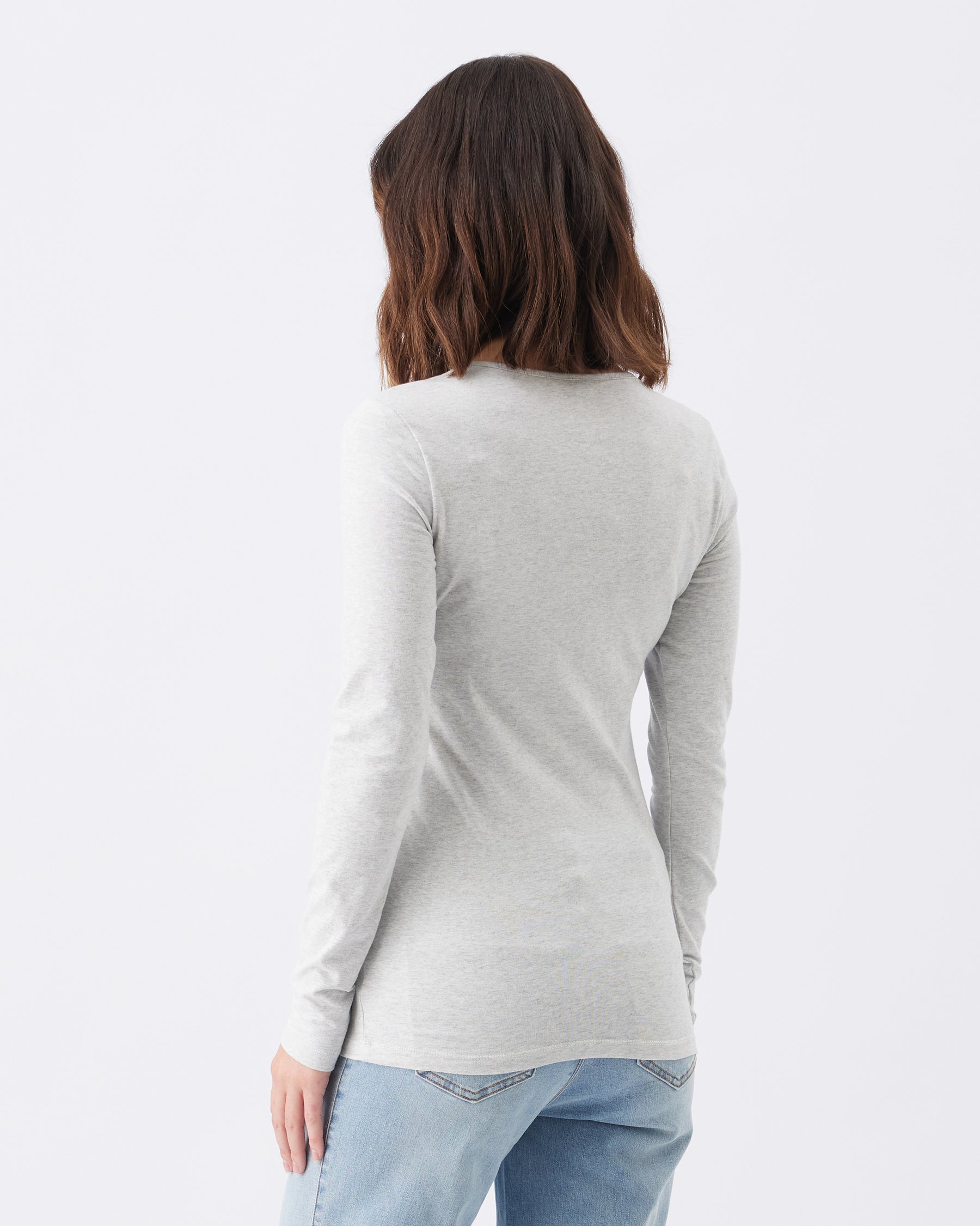 Organic Cotton Nursing Top Silver Marle