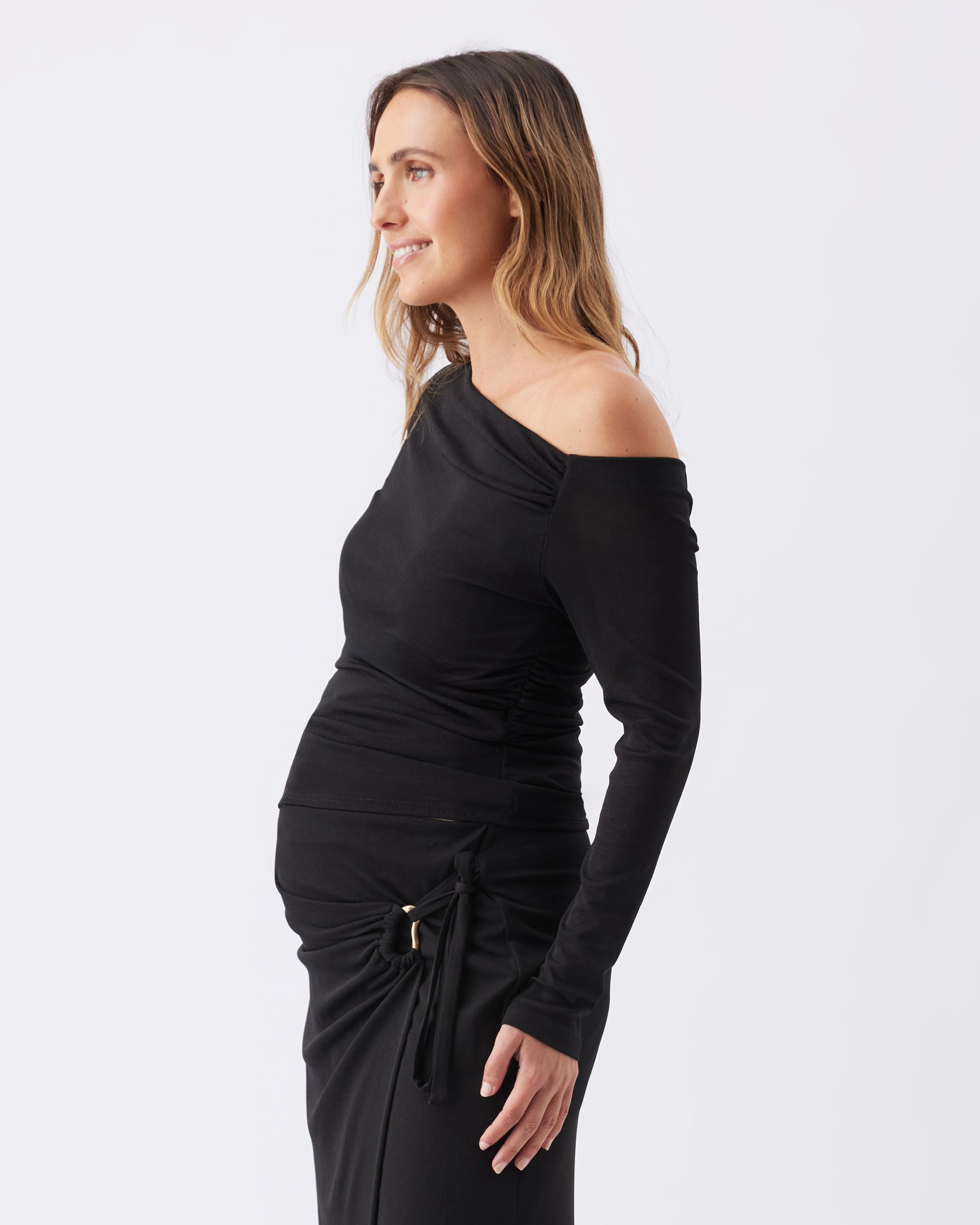 Rhi Long Sleeve Top  Black