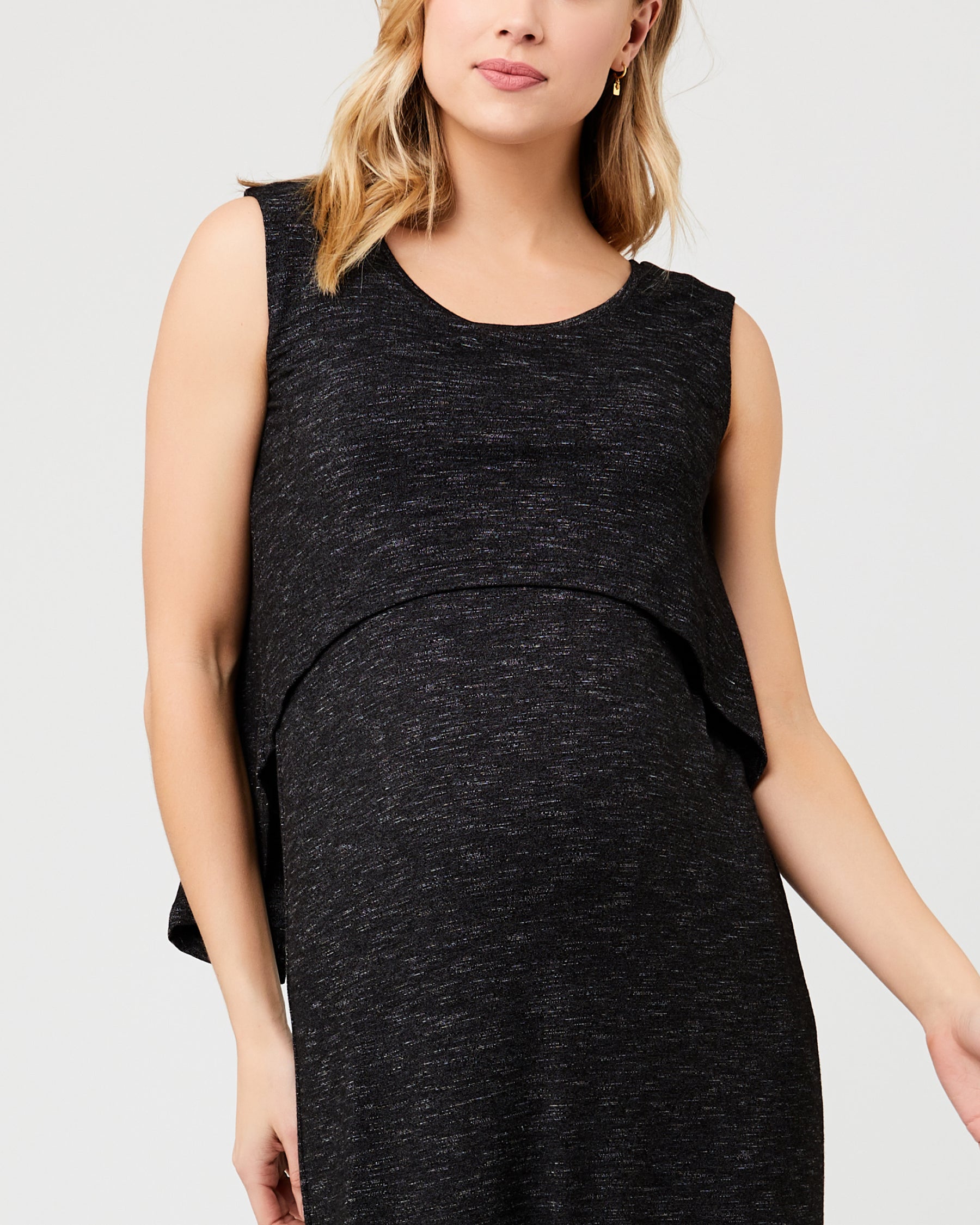 Swing Back Nursing Maxi Dress Granite