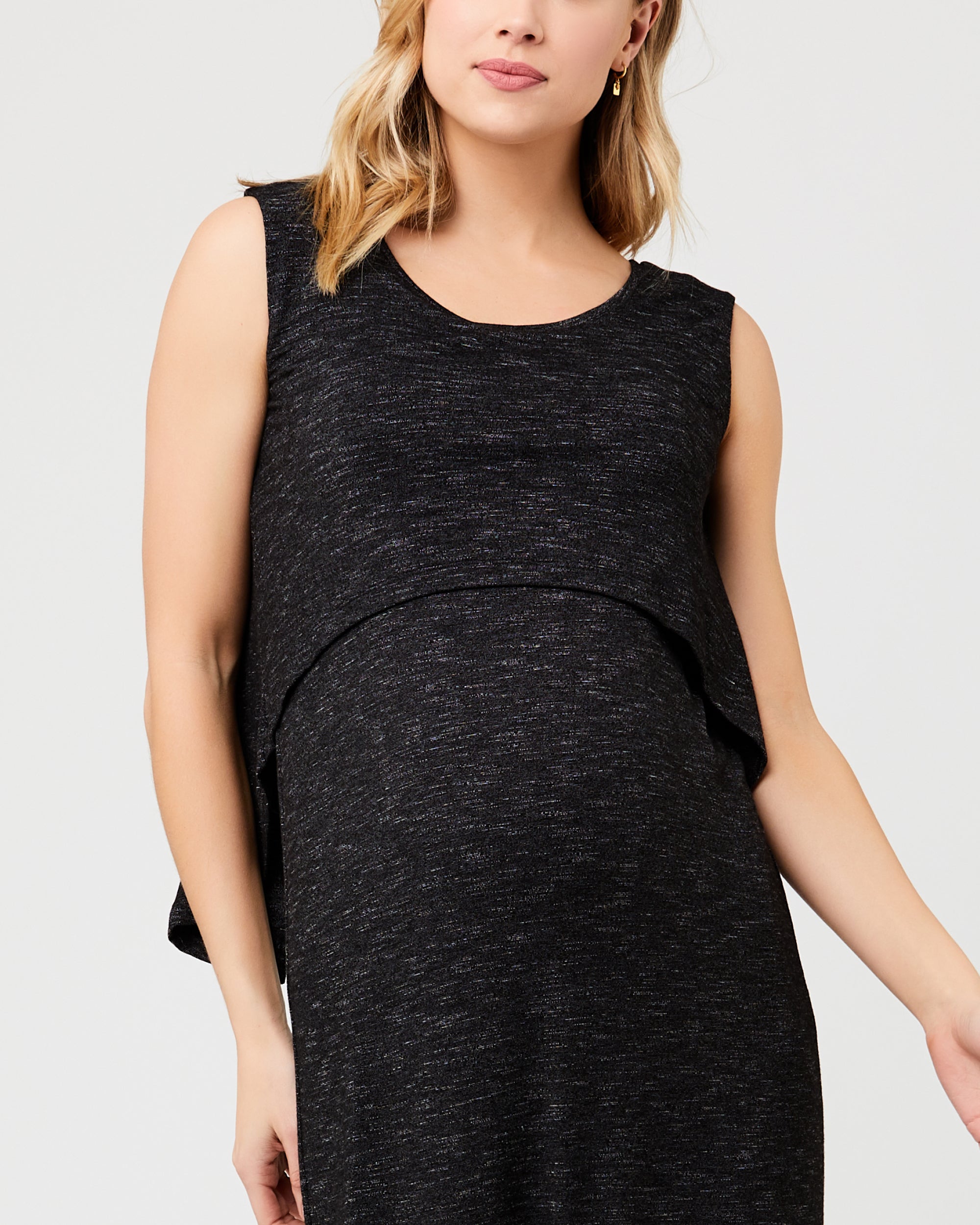 Swing Back Nursing Maxi Dress Granite